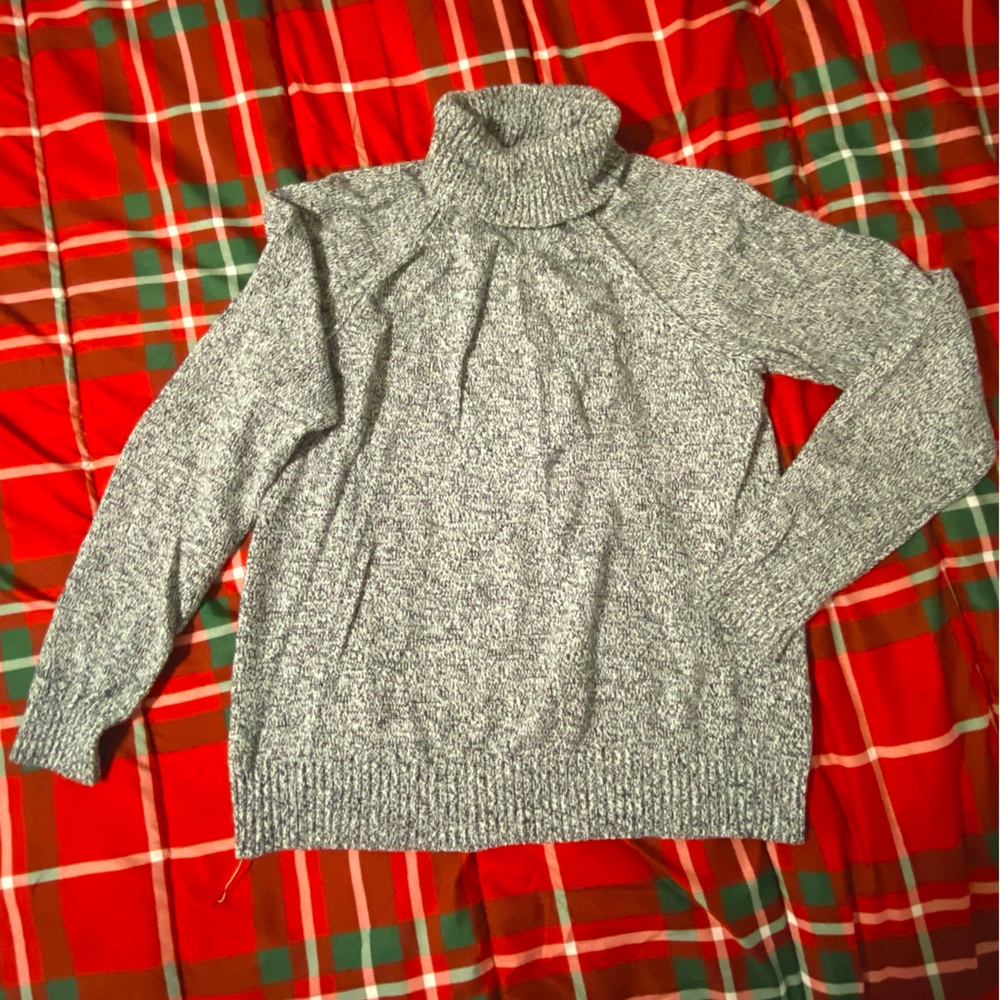 Karen Scott Grey Turtle Neck Sweater